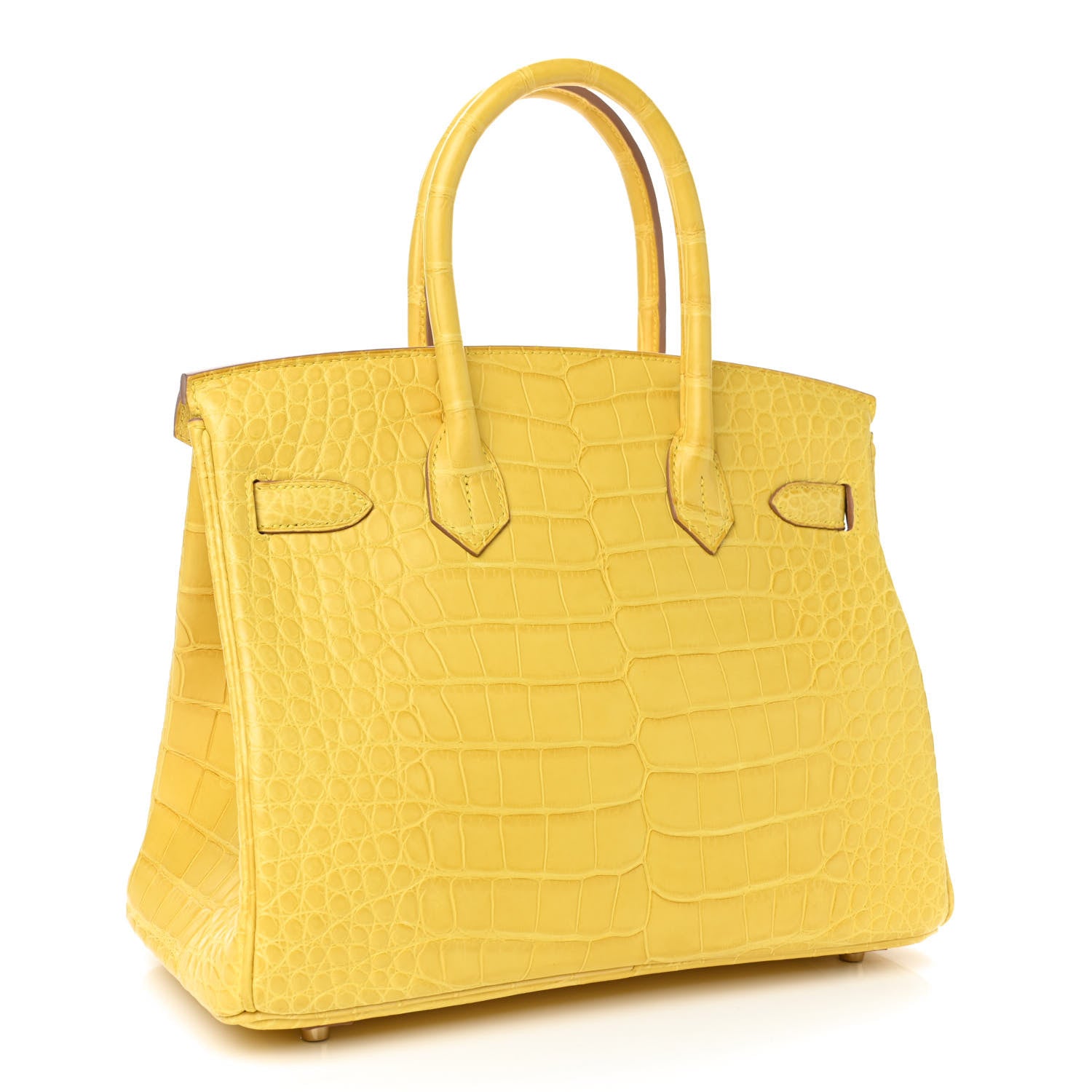 Hermes Matte Alligator Birkin 30 Mimosa 2 of 11