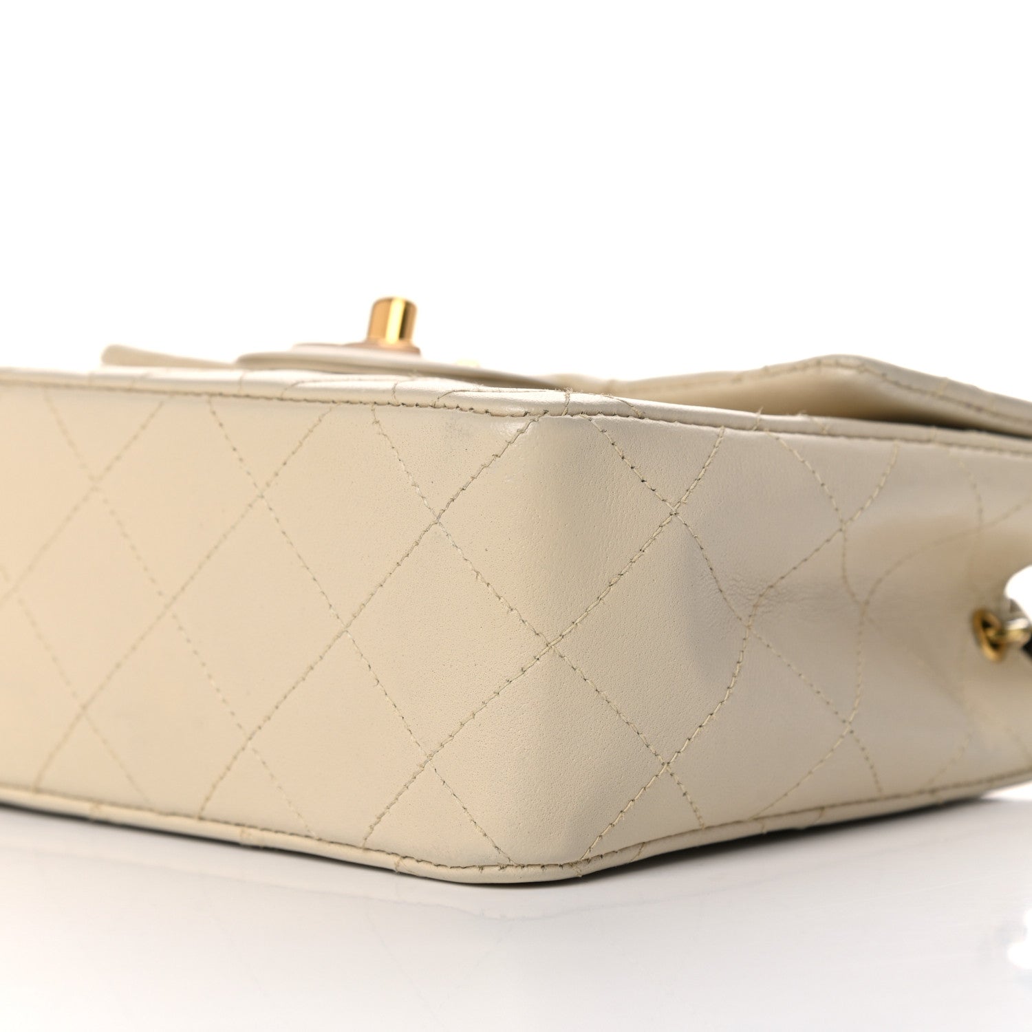Chanel Lambskin Quilted Mini Square Flap Beige 10 of 10