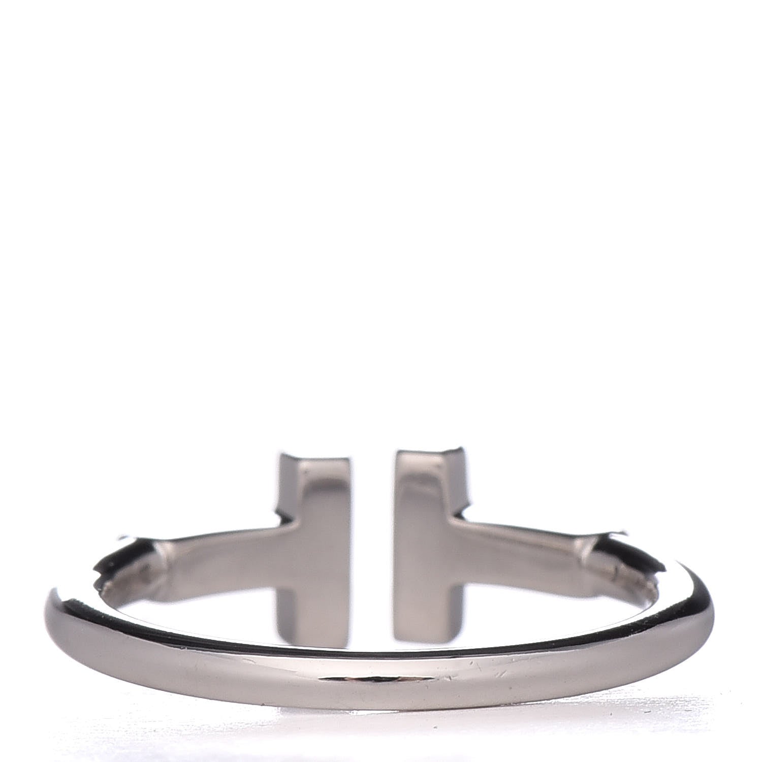 Tiffany 18K White Gold T Wire Ring 48 4.5 4 of 5