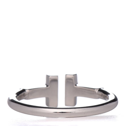 Tiffany 18K White Gold T Wire Ring 48 4.5 4 of 5