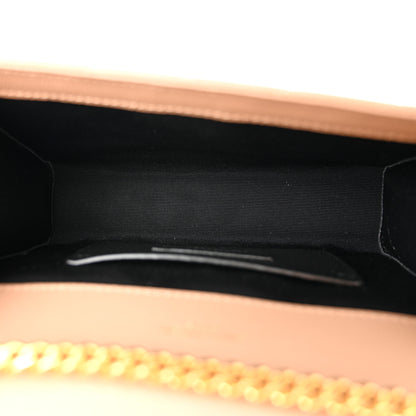 Saint Laurent Grain De Poudre Textured Mixed Matelasse Triquilt Small Monogram Satchel Dark Beige 5 of 9