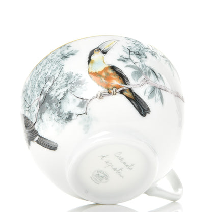 Hermes Porcelain Carnets d'Equateur Tea Cup and Saucer 8 of 11