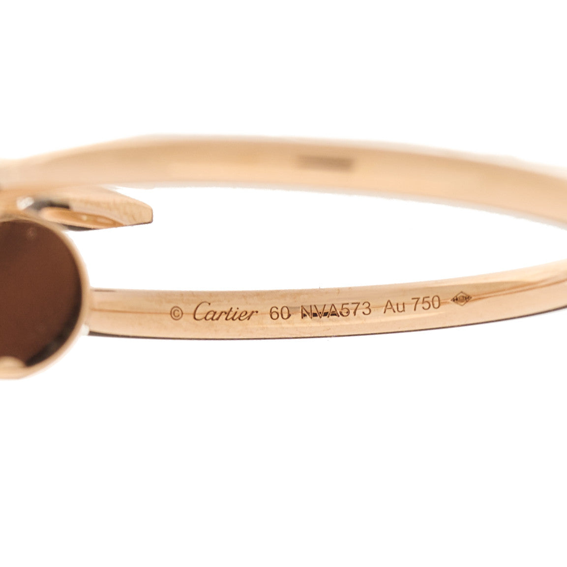 Cartier 18K Pink Gold Small Juste Un Clou Ring 60 9 5 of 5