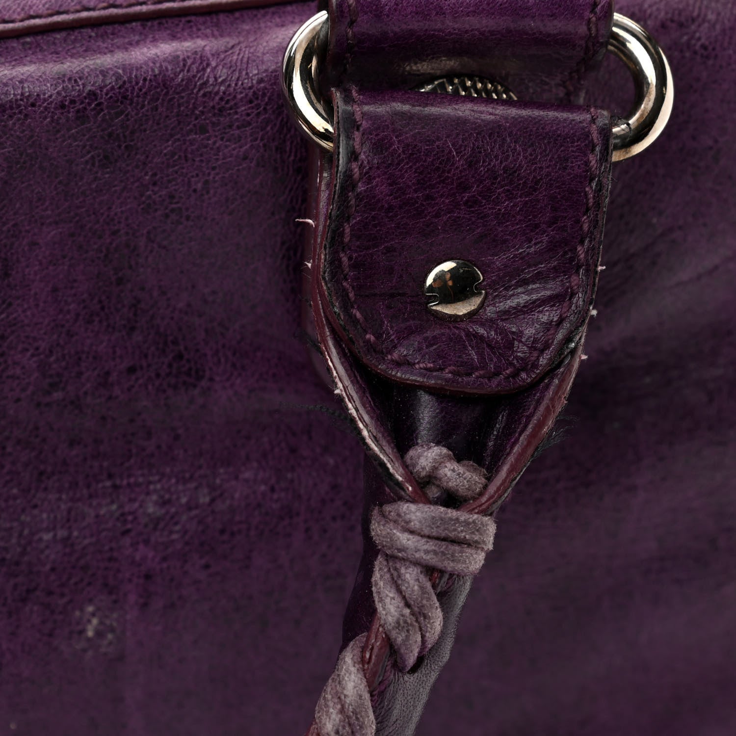 Balenciaga Agneau Giant 21 Silver Hardware Work Raisin 16 of 18