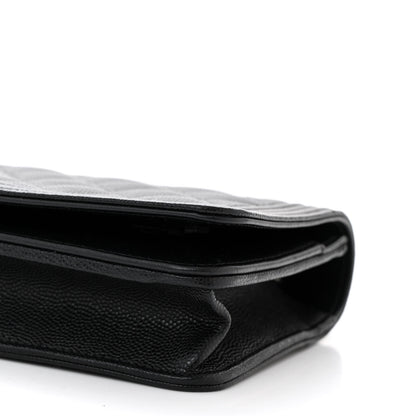 Chanel Caviar Quilted Boy Wallet On Chain WOC Black 11 of 11