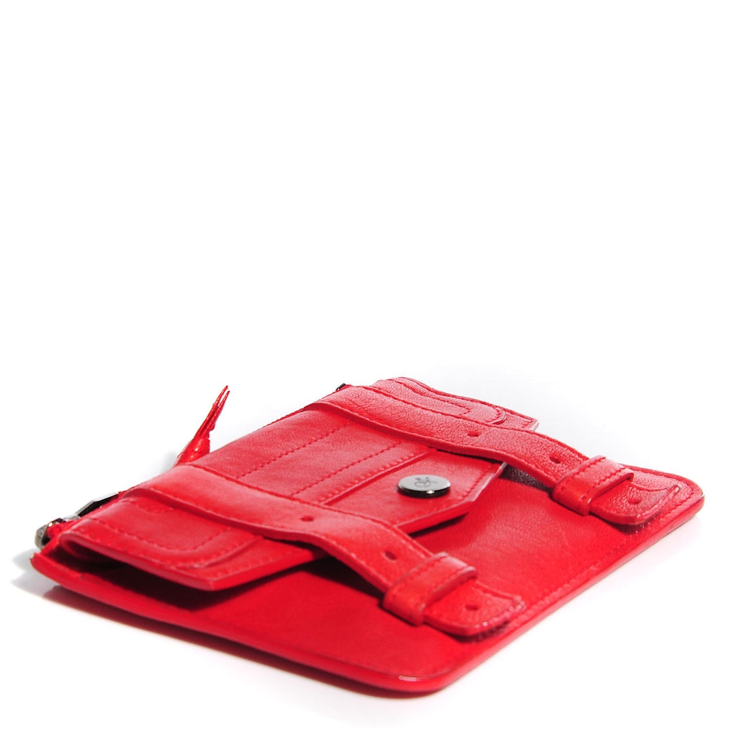 Lambskin Small PS1 Zip Case Red