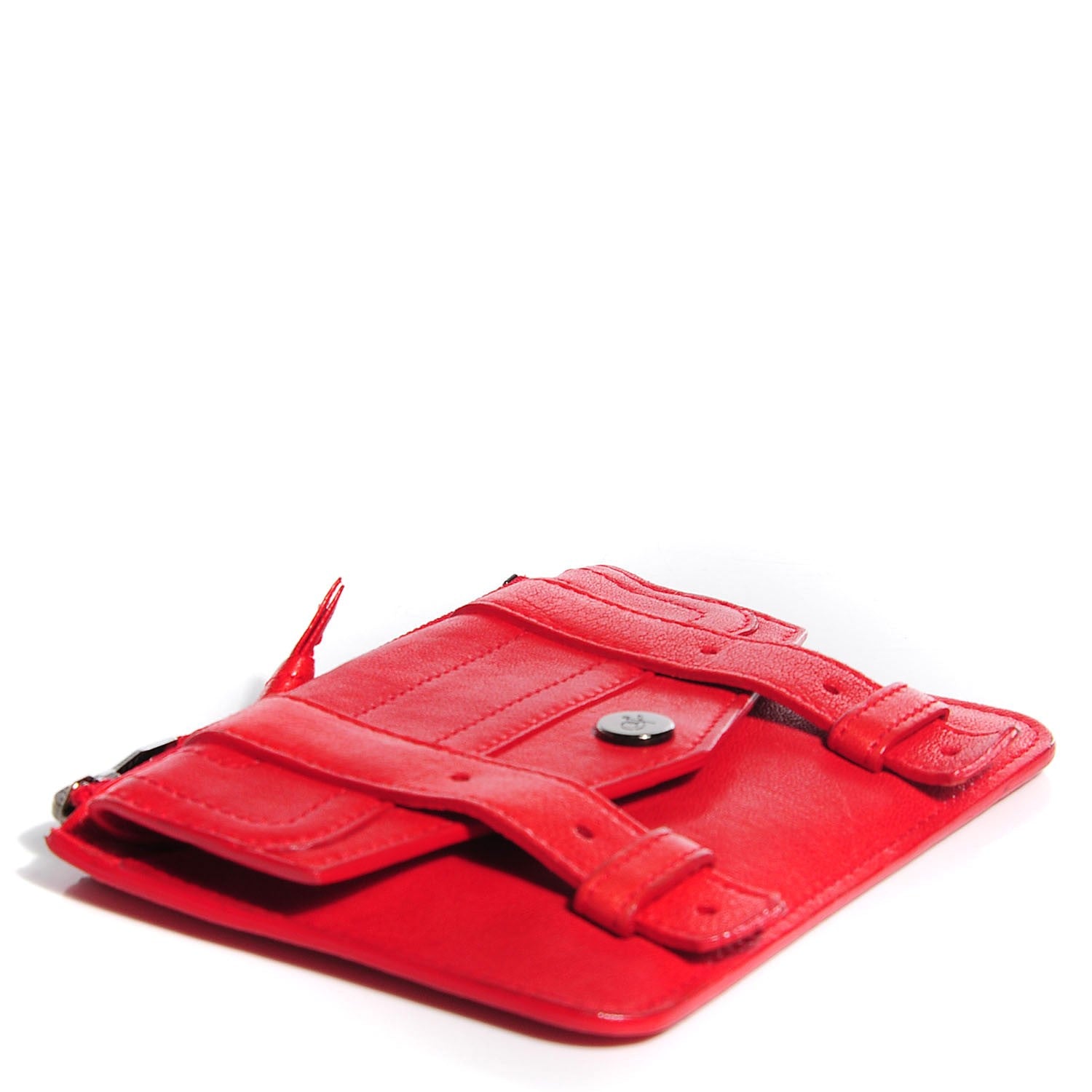 Proenza Schouler Lambskin Small PS1 Zip Case Red 3 of 8