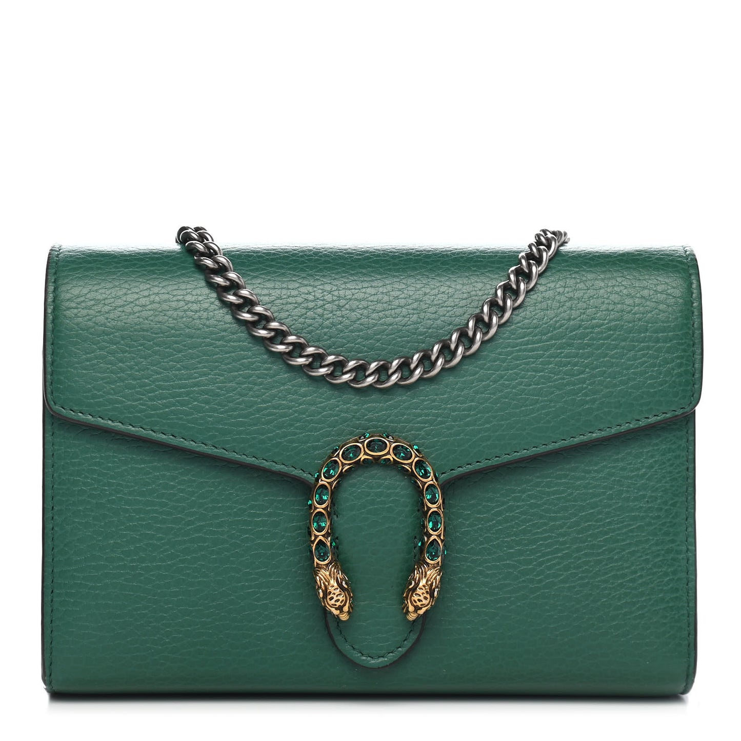 Calfskin Mini Dionysus Chain Wallet Emerald