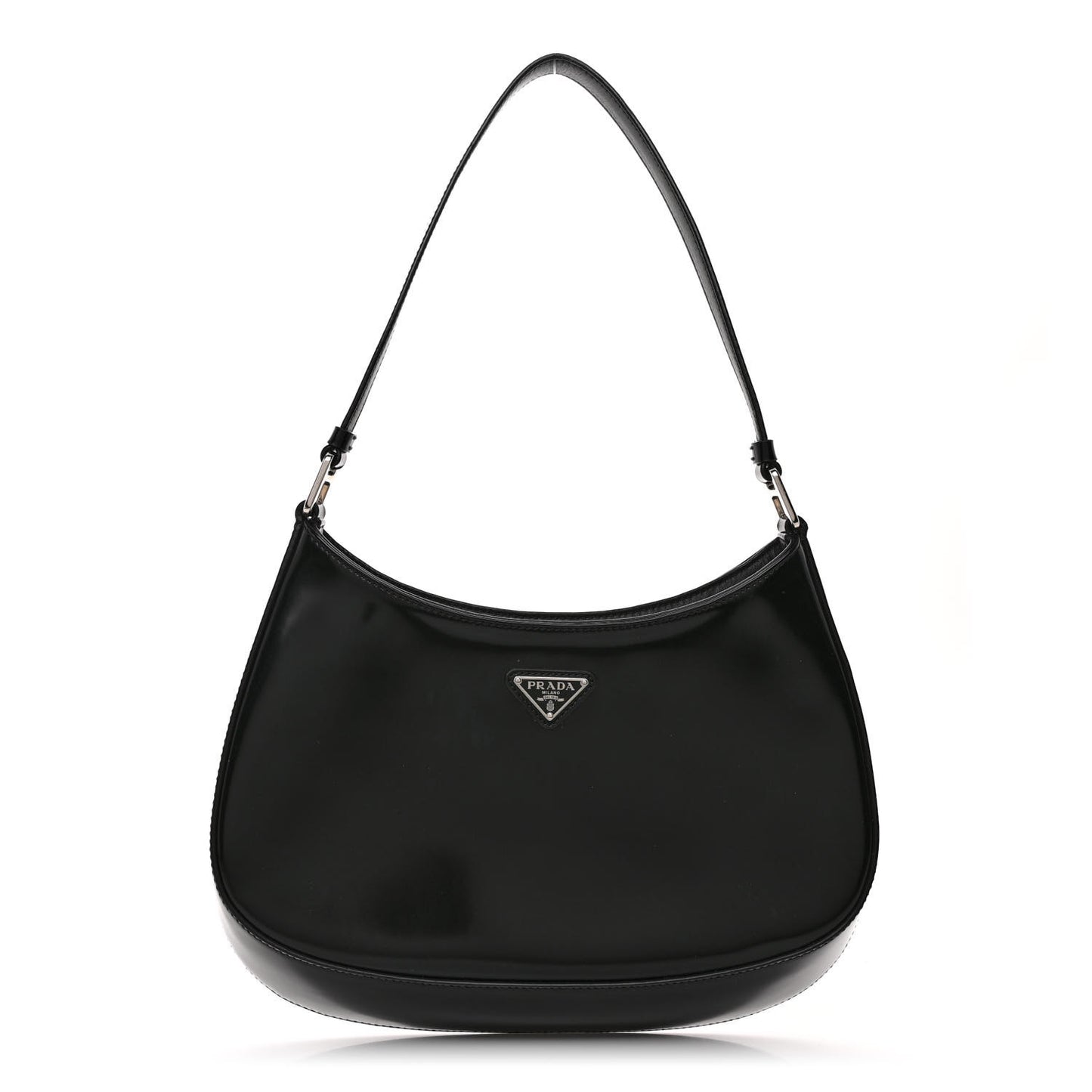 Spazzolato Cleo Shoulder Bag Black