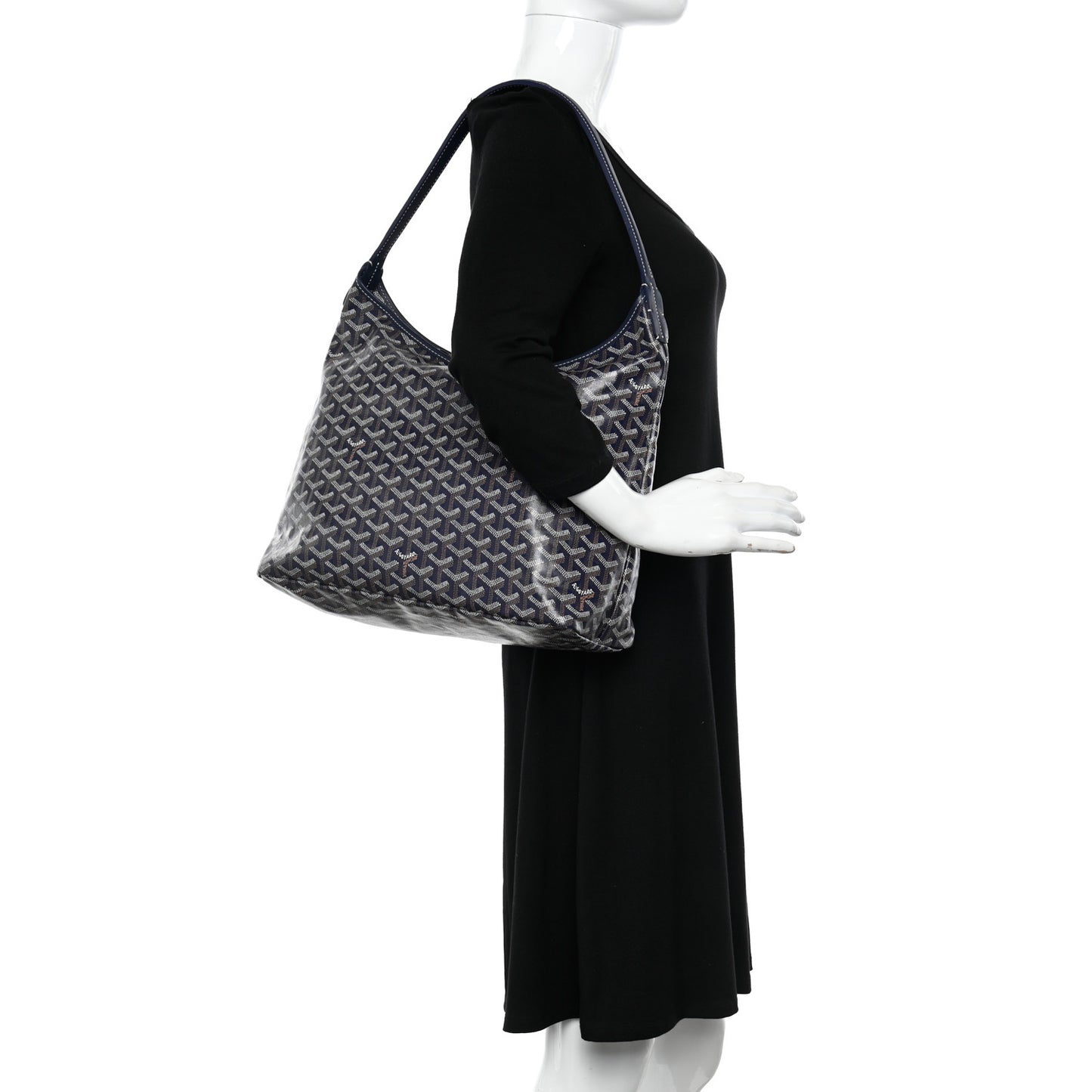 Goyardine Boheme Hobo Navy Blue