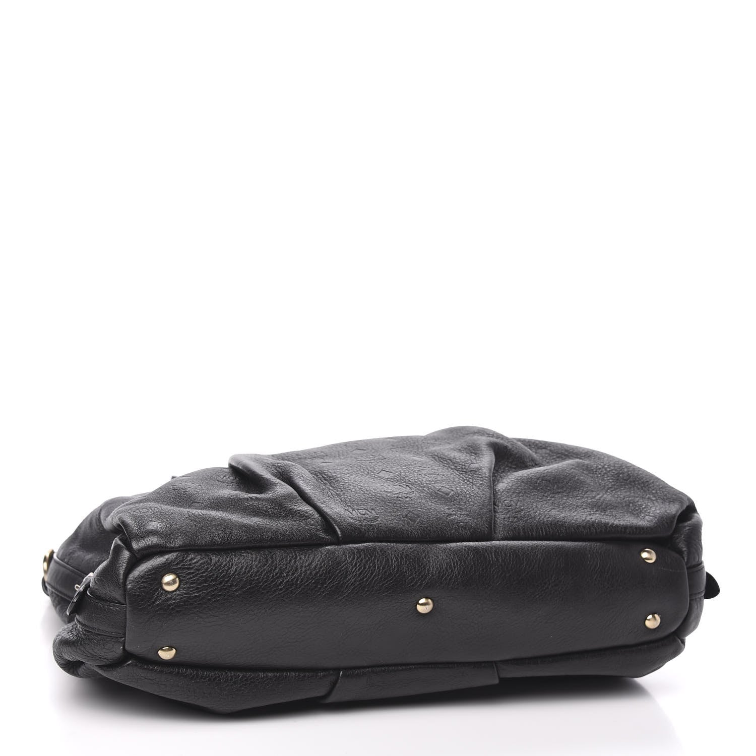 MCM Calfskin Ottomar Monogram Tote Black 4 of 9