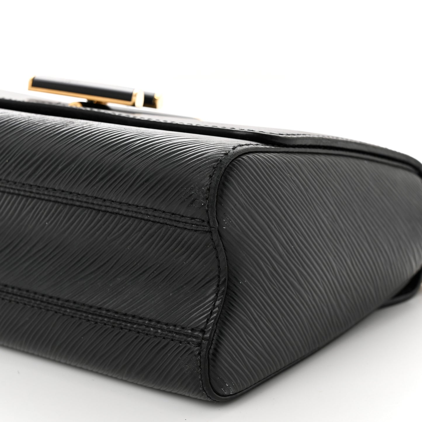 Epi Twist Shoulder Bag MM Matte Black Gold