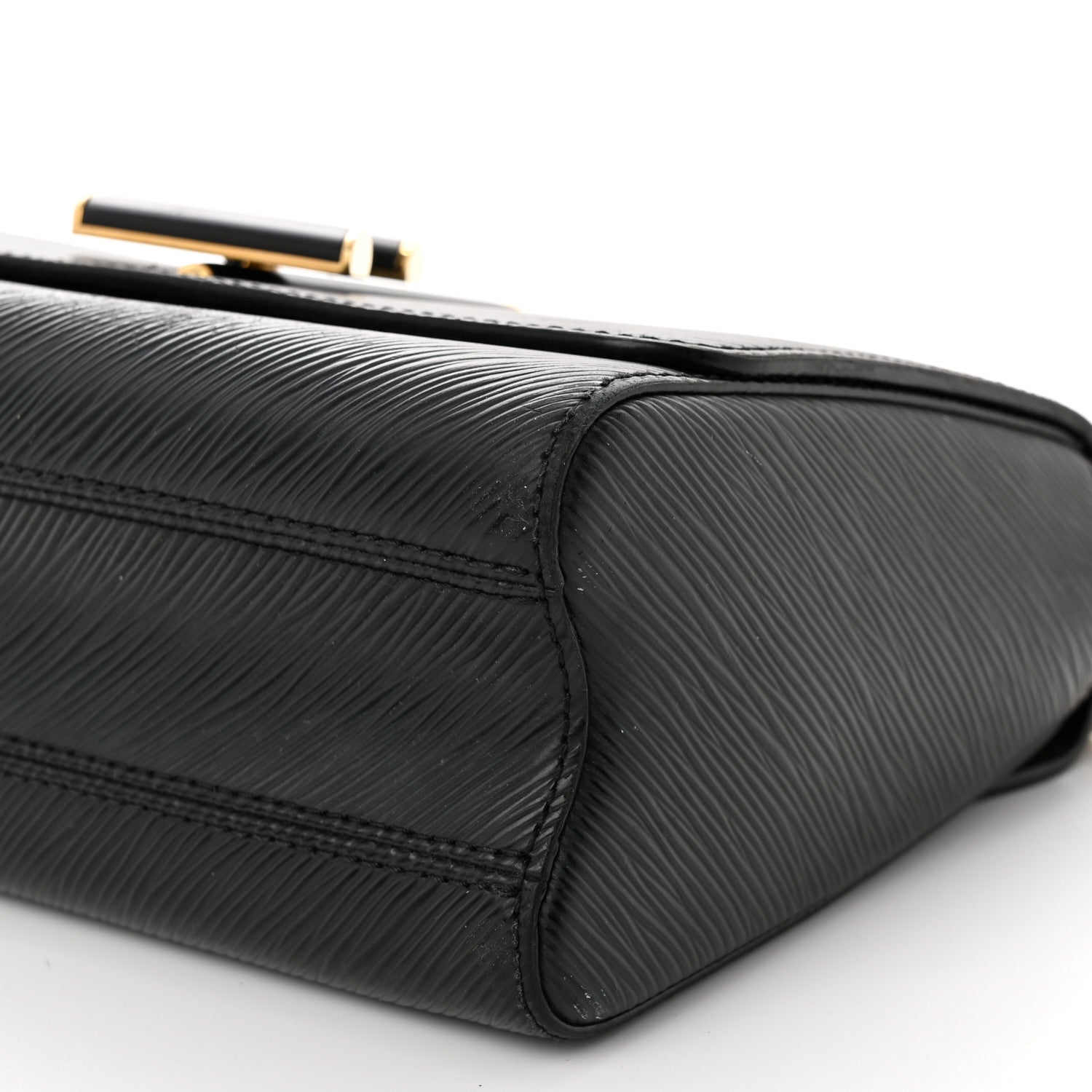 Louis Vuitton Epi Twist Shoulder Bag MM Matte Black Gold 10 of 19