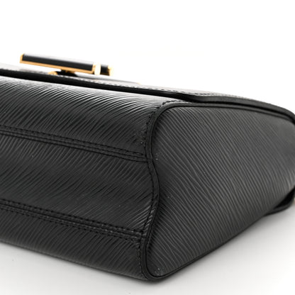 Louis Vuitton Epi Twist Shoulder Bag MM Matte Black Gold 10 of 19
