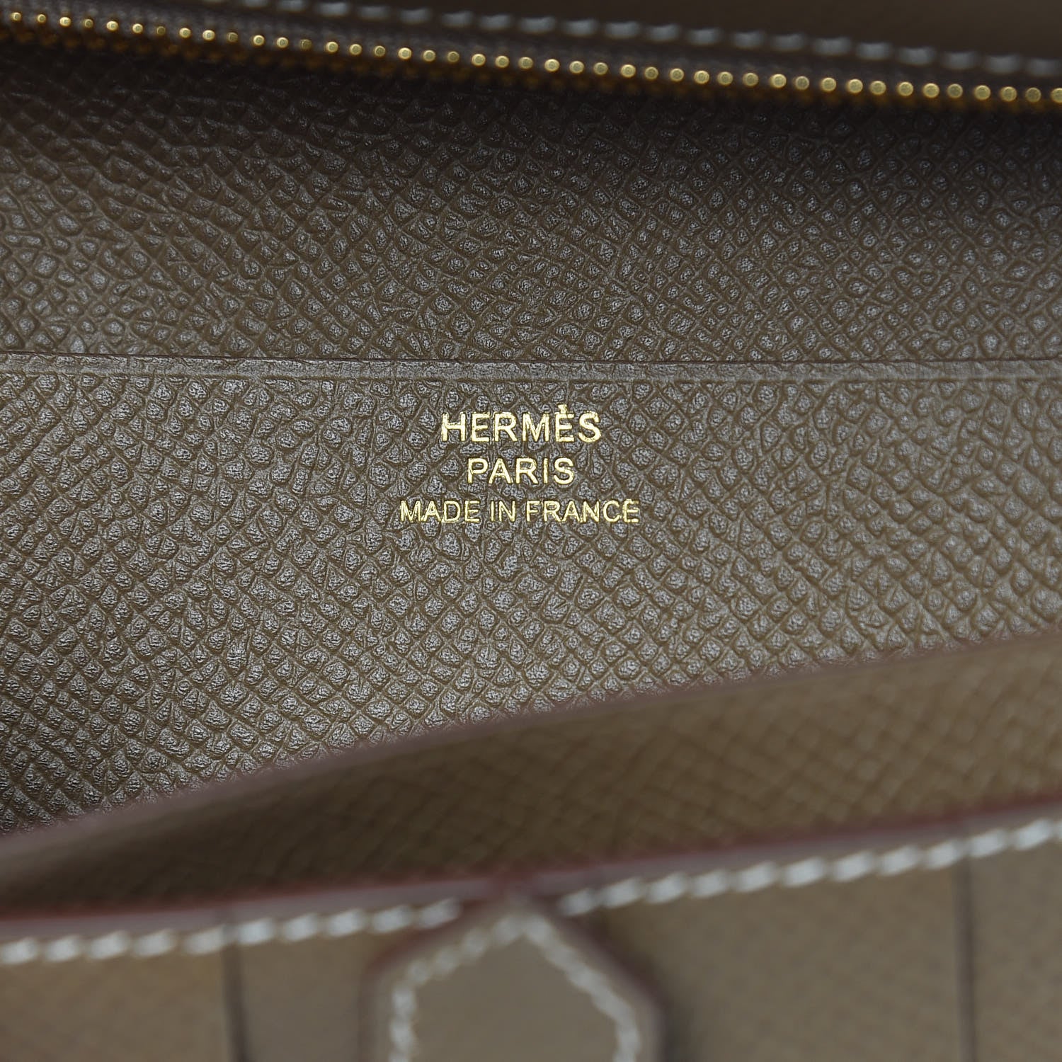 Hermes Epsom Bearn Gusset Wallet Etoupe 6 of 7