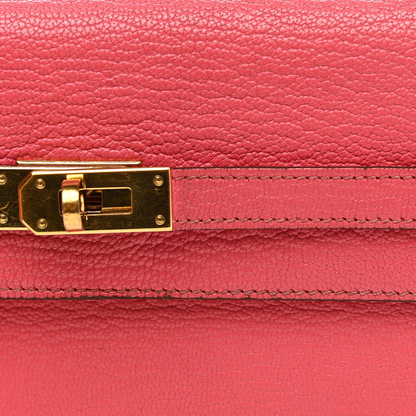 Chevre Mysore Kelly Longue Wallet Rose Azalee