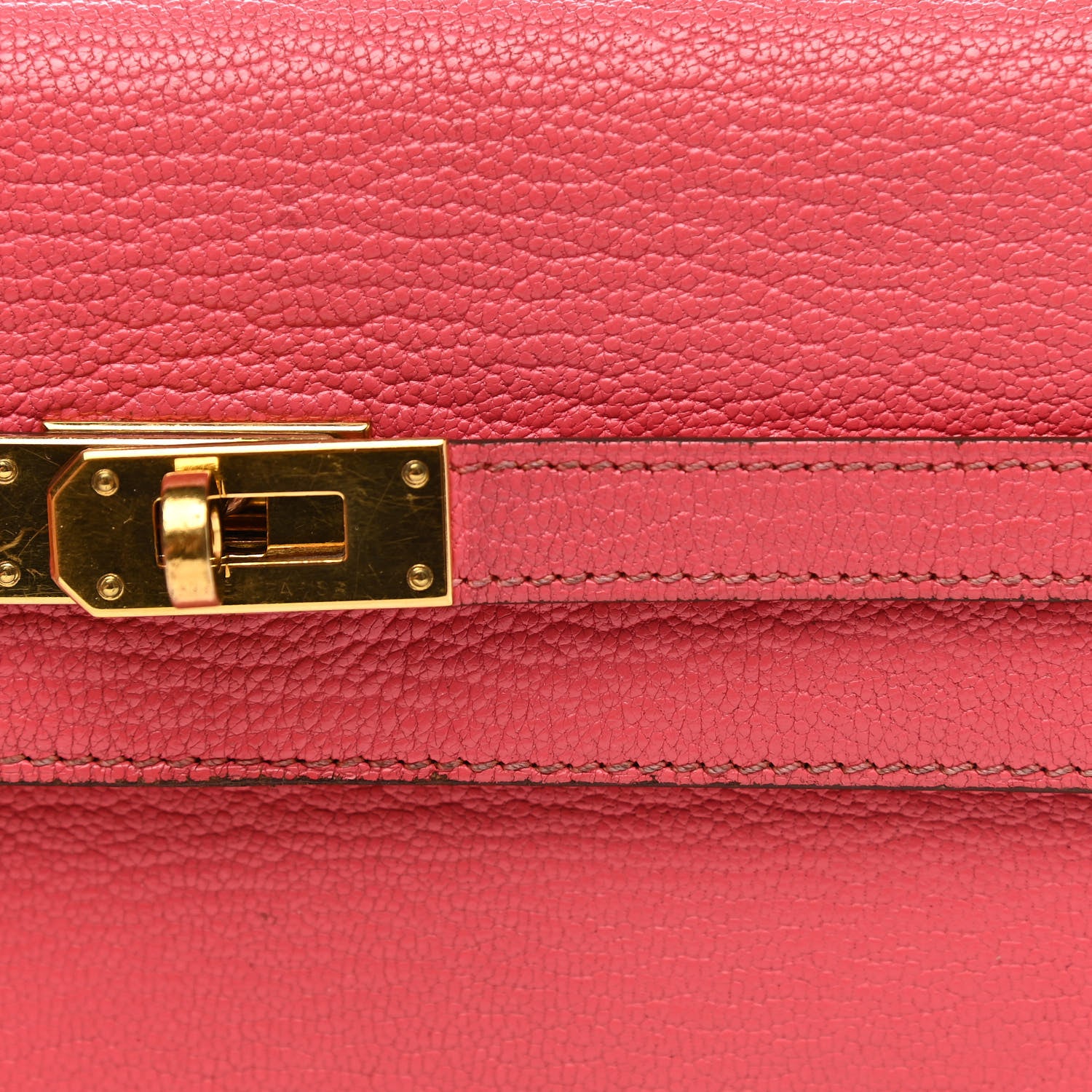 Hermes Chevre Mysore Kelly Longue Wallet Rose Azalee 12 of 17