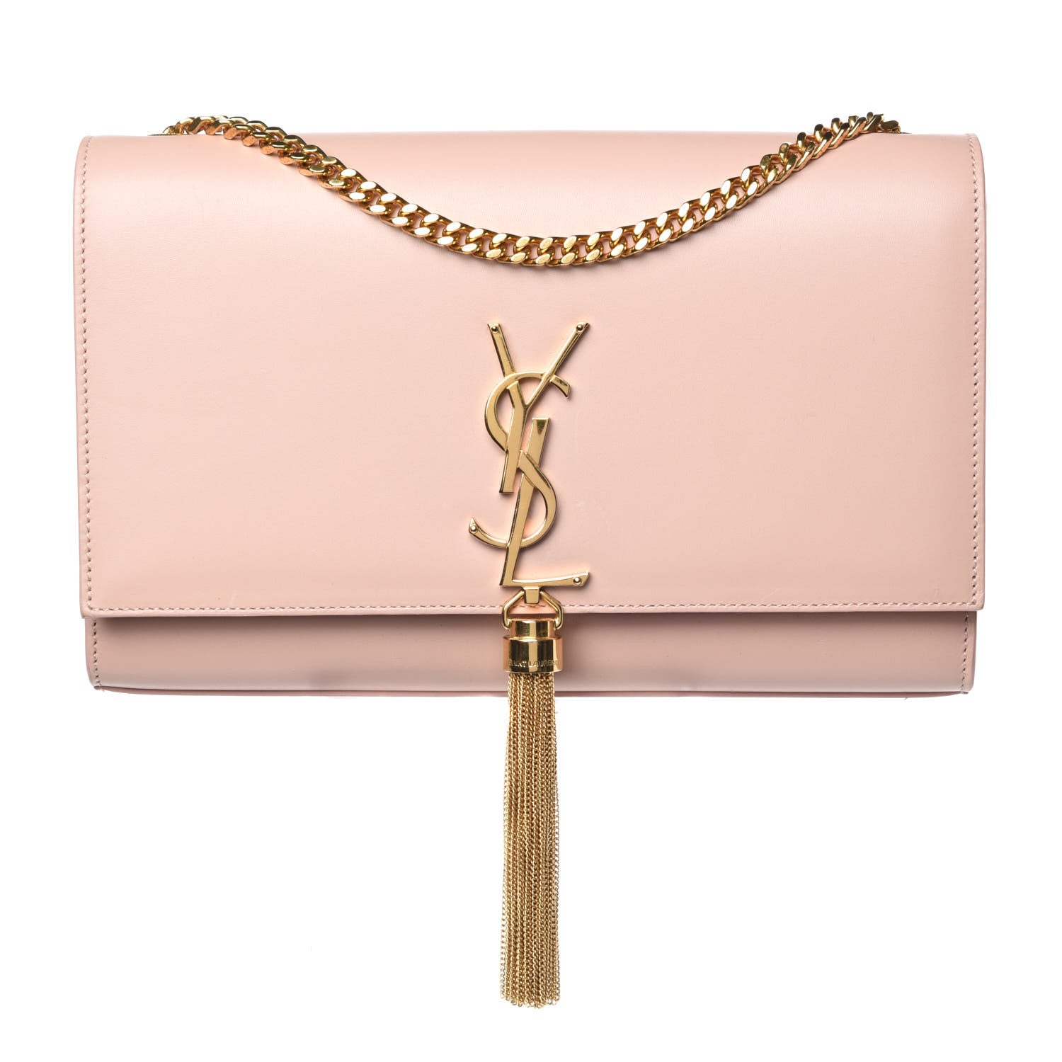 Saint Laurent Smooth Calfskin Medium Classic Monogram Kate Tassel Satchel Pink 1 of 11