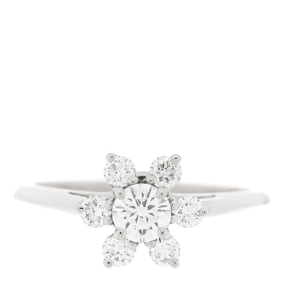 Tiffany Platinum Diamond Flower Ring 47 4 1 of 4