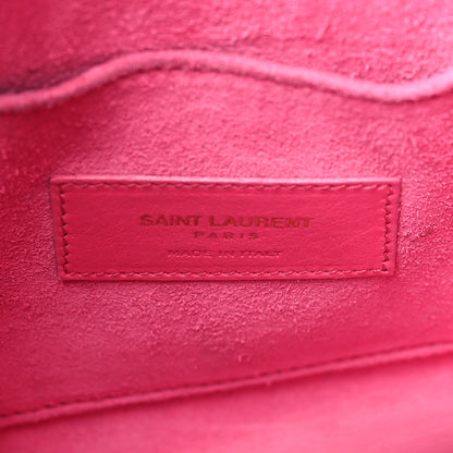 Saint Laurent Calfskin Sac De Jour Nano Lipstick Fuchsia 6 of 12