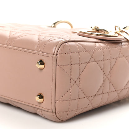 Christian Dior Lambskin Cannage Mini Lady Dior Blush 10 of 11