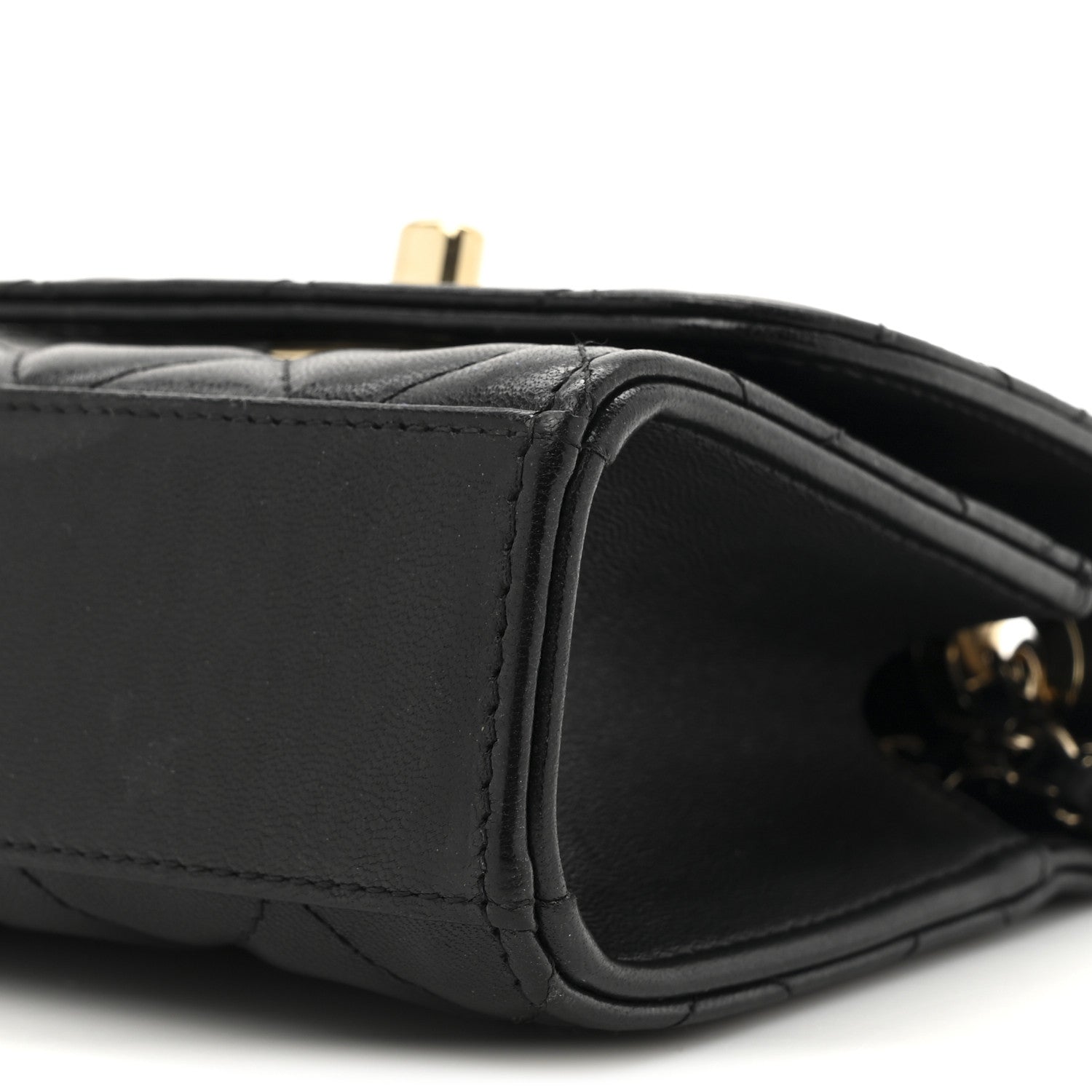 Chanel Lambskin Quilted Mini Trendy CC Chain Wallet Black 9 of 12
