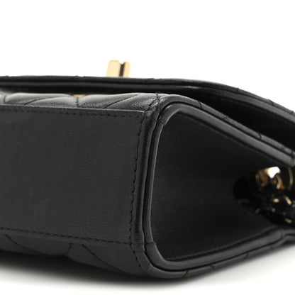 Chanel Lambskin Quilted Mini Trendy CC Chain Wallet Black 9 of 12