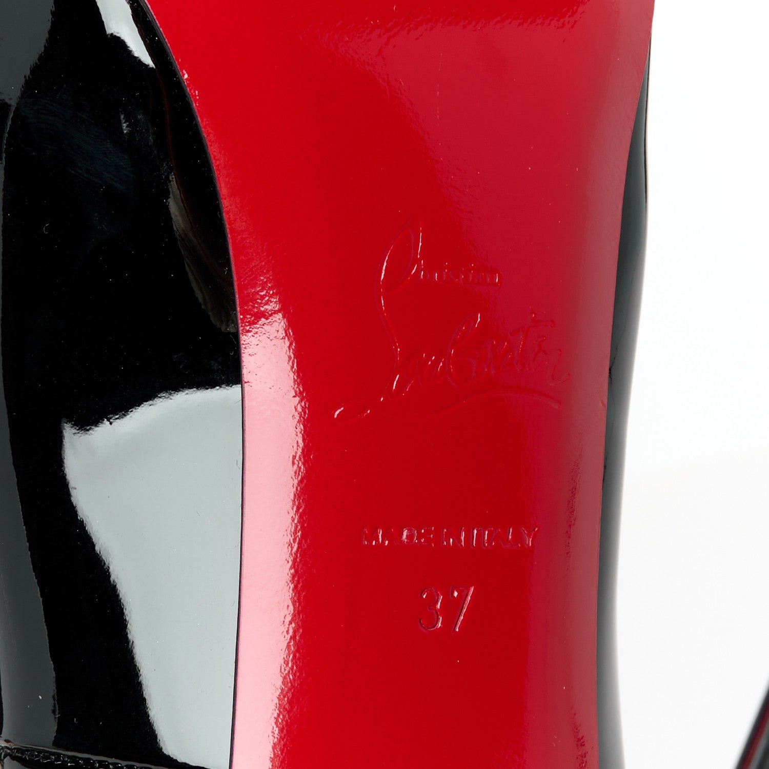 Christian Louboutin Patent New Very Prive 120 Pumps 37 Black 7 of 9