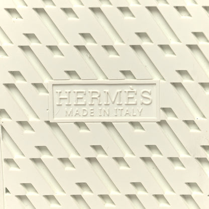 Hermes Calfskin Woolskin Dare Sneakers 35 White Ecru 6 of 7