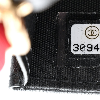 Chanel Shiny Lambskin Ribbon Quilted Flap Belt Bag Black 8 of 12