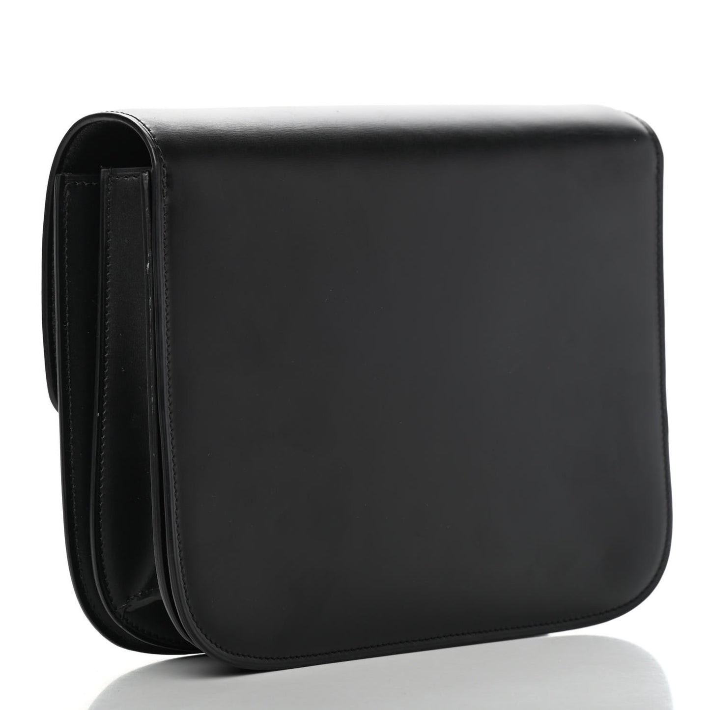 Box Calfskin Medium Classic Box Flap Bag Black