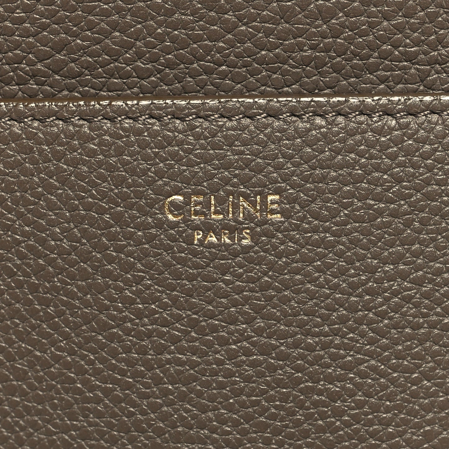 Soft Grained Calfskin Sangle Bucket Bag Taupe