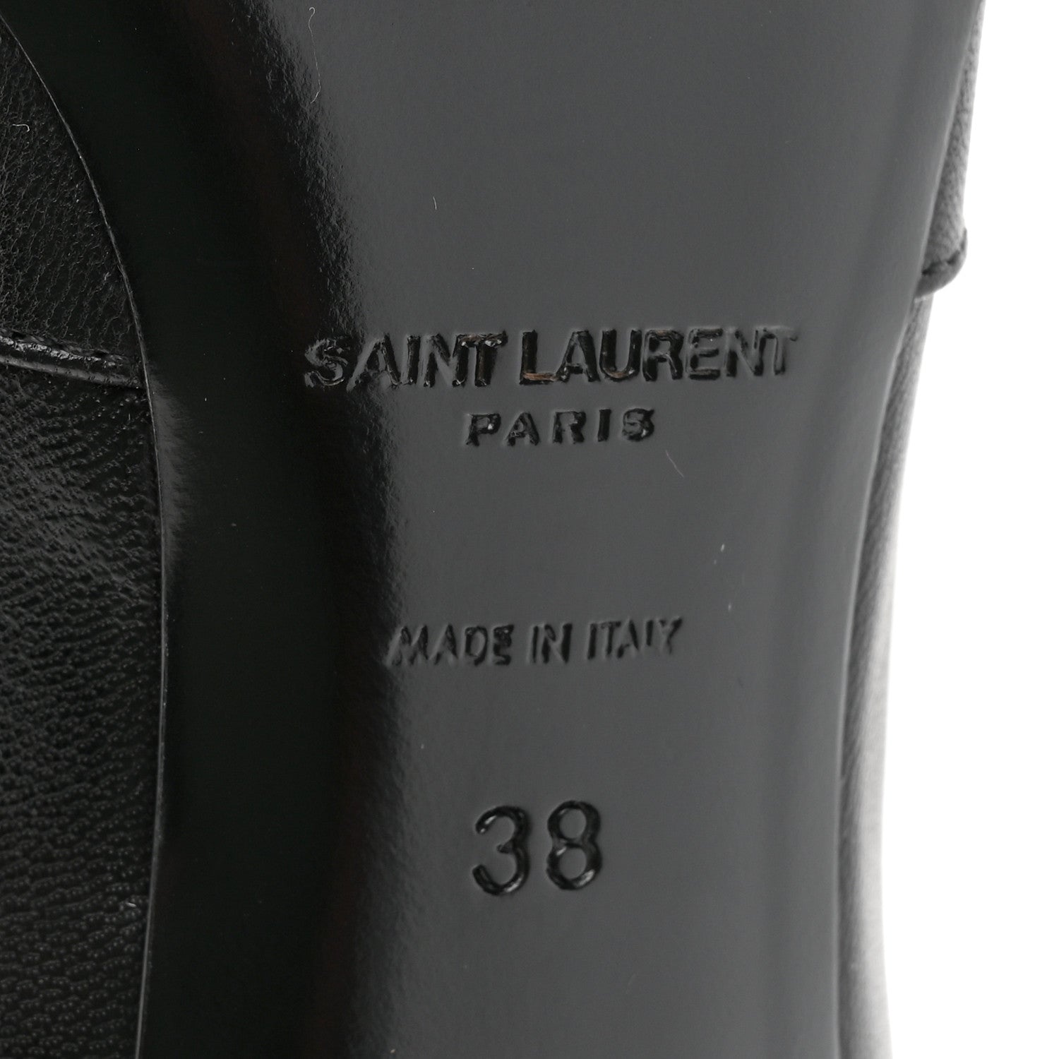 Saint Laurent Goatskin Crystal Buckle Claude 90 Ankle Booties 38 Black 6 of 9