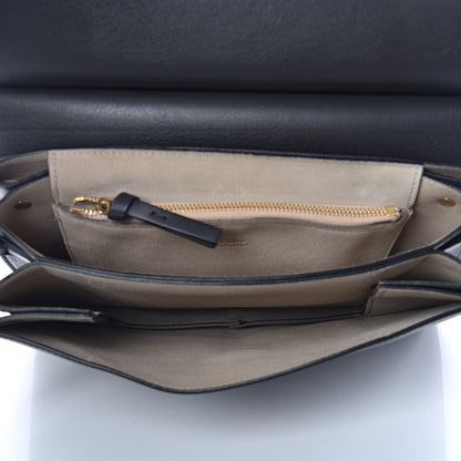 Chloe Suede Calfskin Medium Faye Shoulder Bag Carbon Grey 5 of 12
