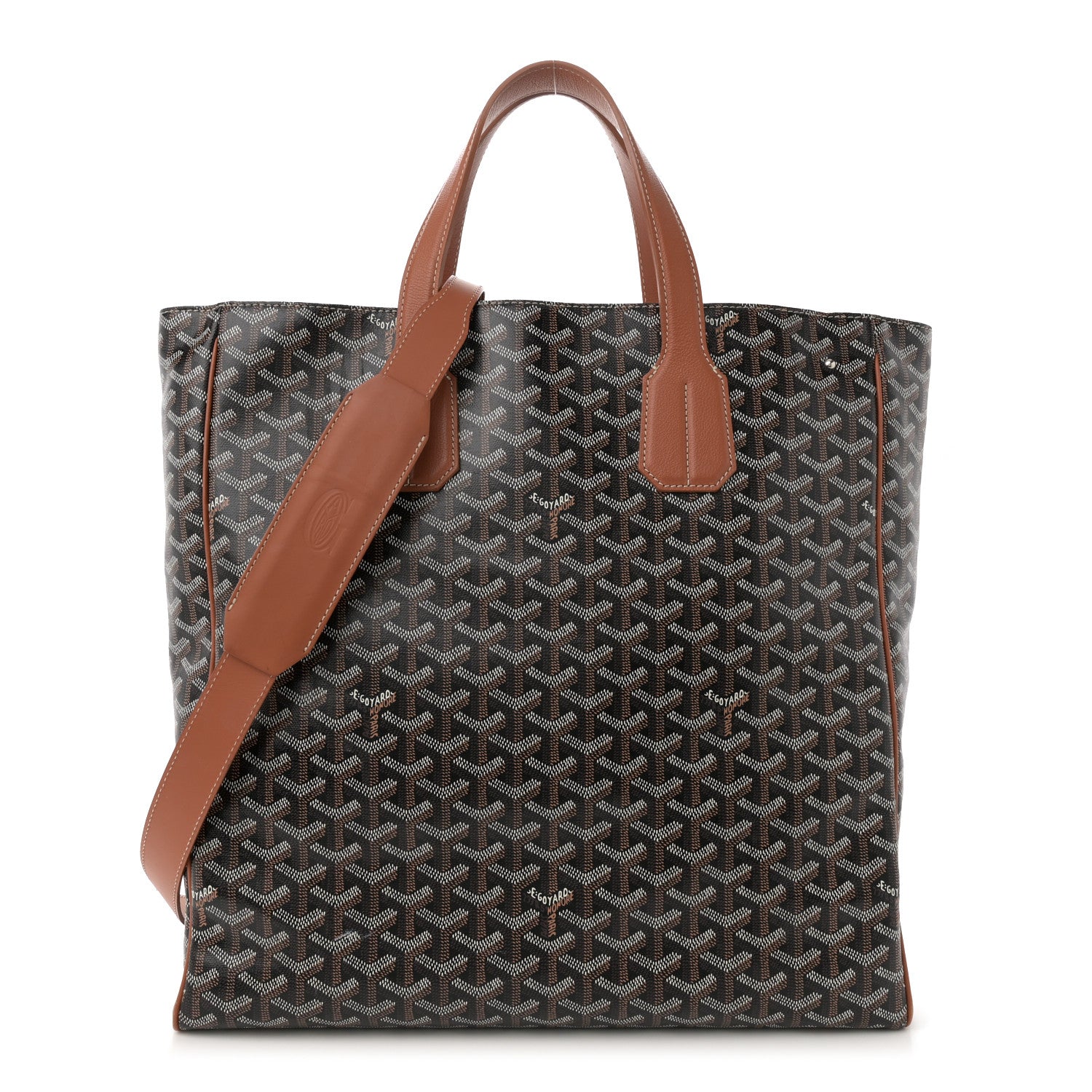 Goyard Goyardine Voltaire III Tote Black Gold 1 of 12