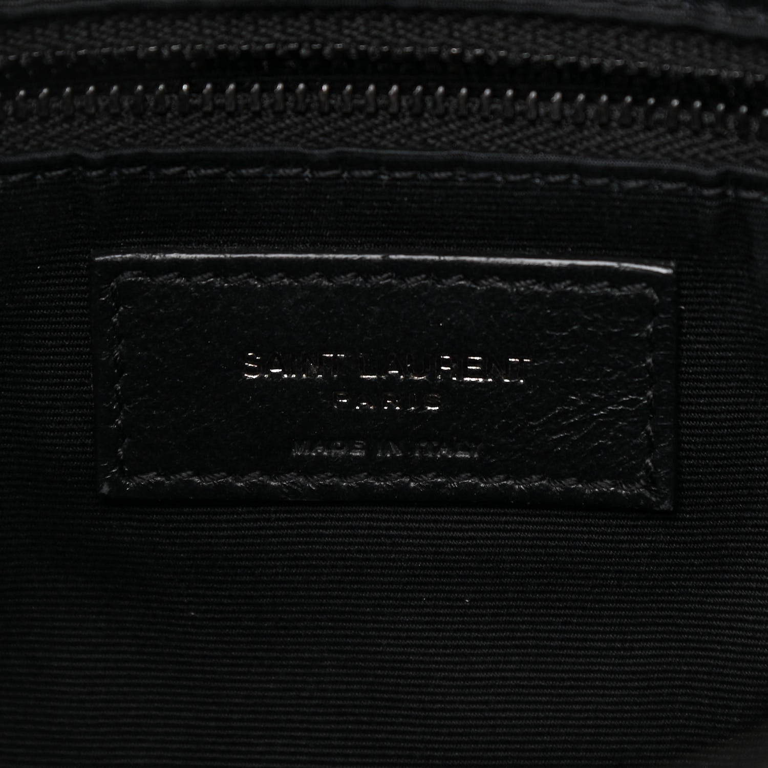 Saint Laurent Crinkled Calfskin Matelasse Monogram Medium Niki Shopper Tote Black 8 of 10
