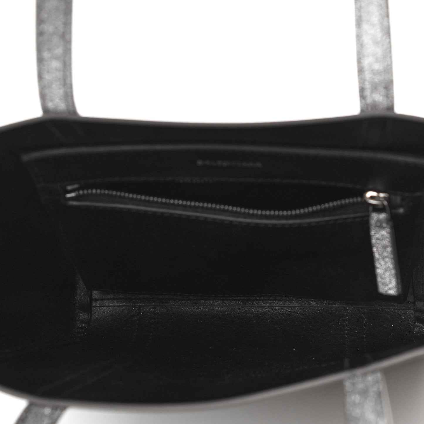 Glitter Calfskin XXS Everyday Tote Silver