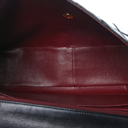 Chanel Lambskin Quilted XL Jumbo Single Flap Black 5 of 9