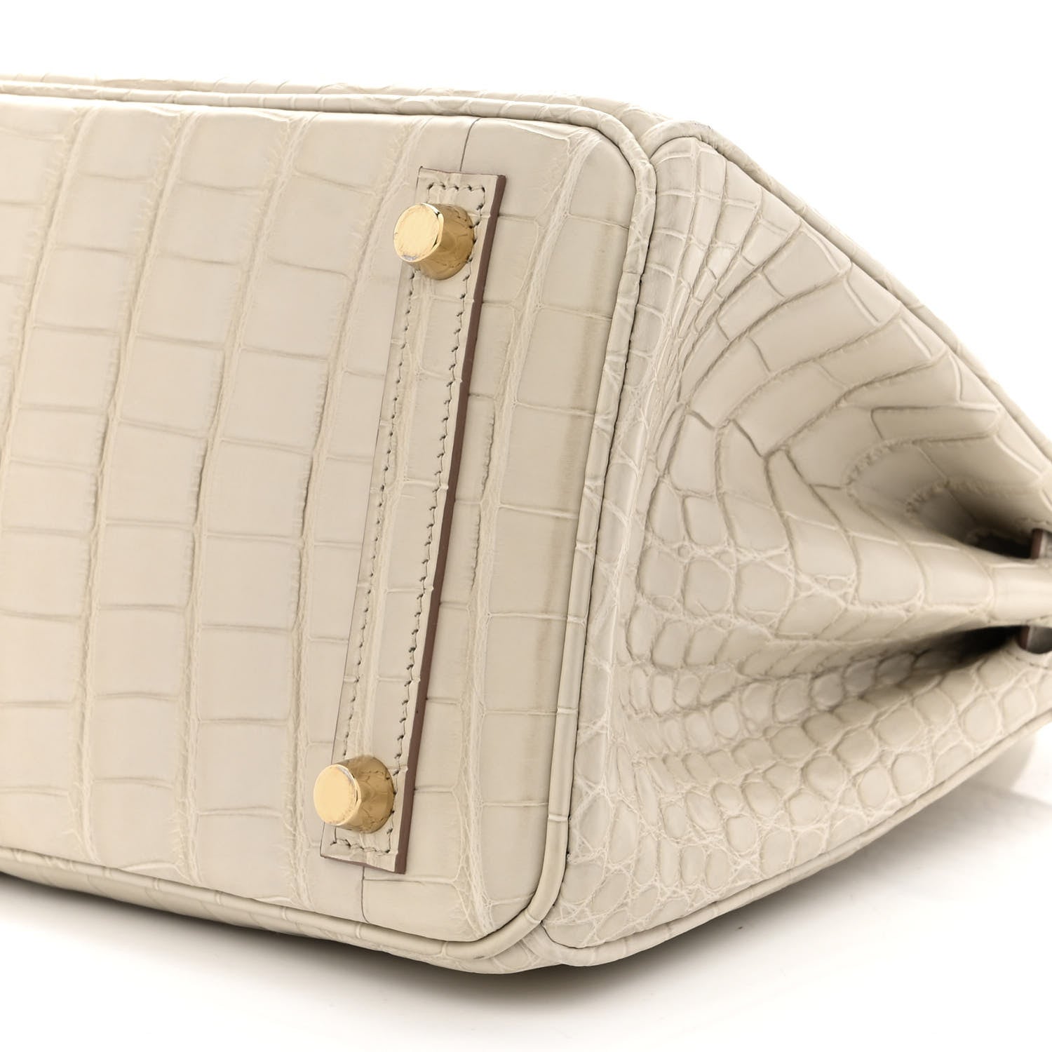 Hermes Matte Alligator Birkin 25 Beton 8 of 10