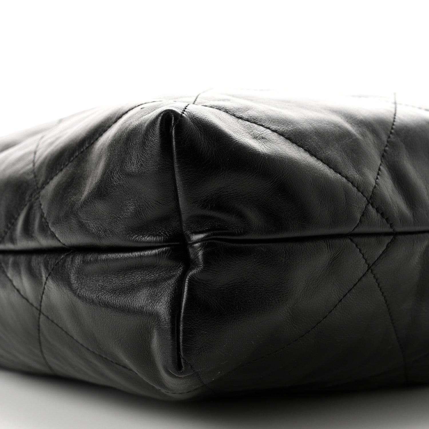 Chanel Shiny Calfskin Quilted Large Chanel 22 Black 10 of 11