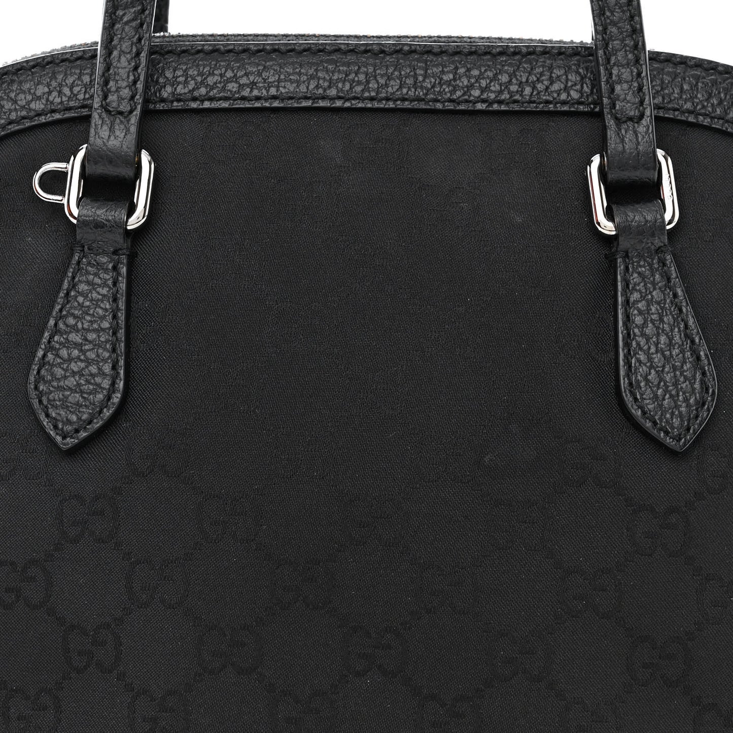 Monogram Dollar Calfskin Mini Dome Bag Black