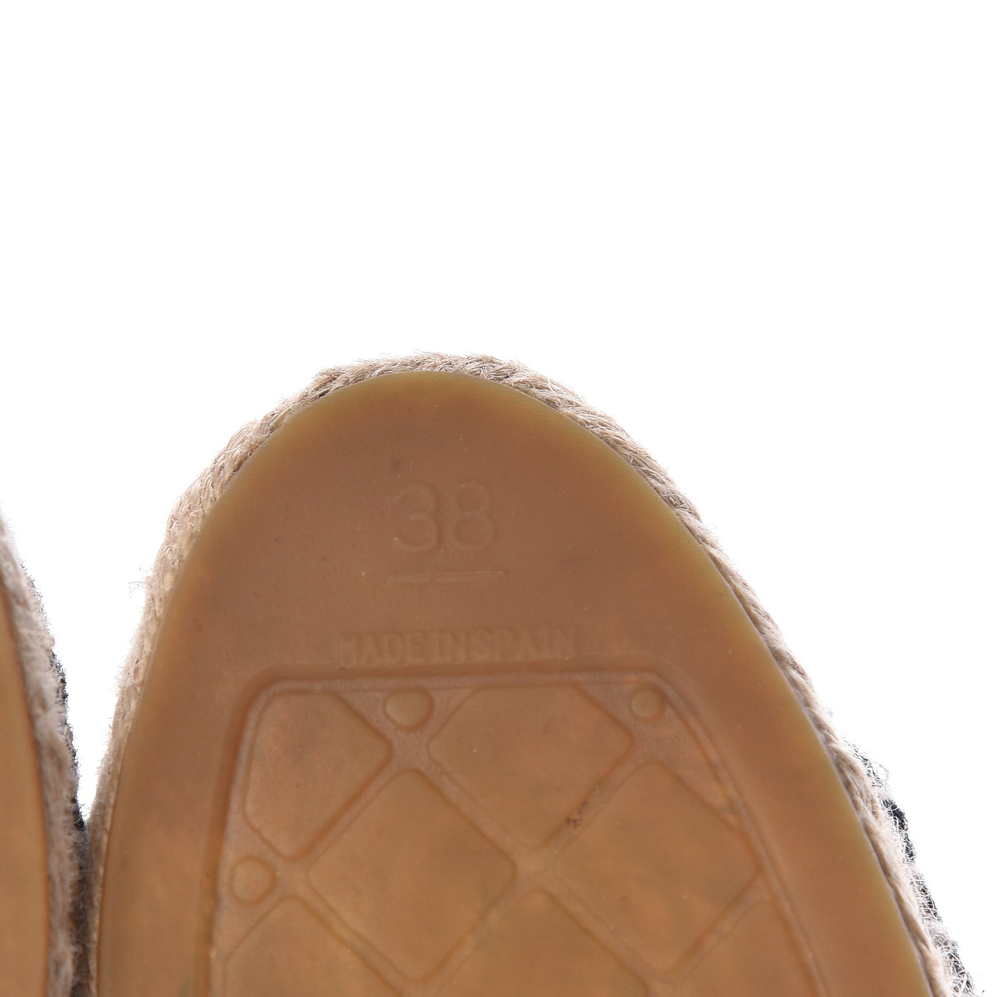 Flannel CC Espadrilles 38 Dark Grey Black