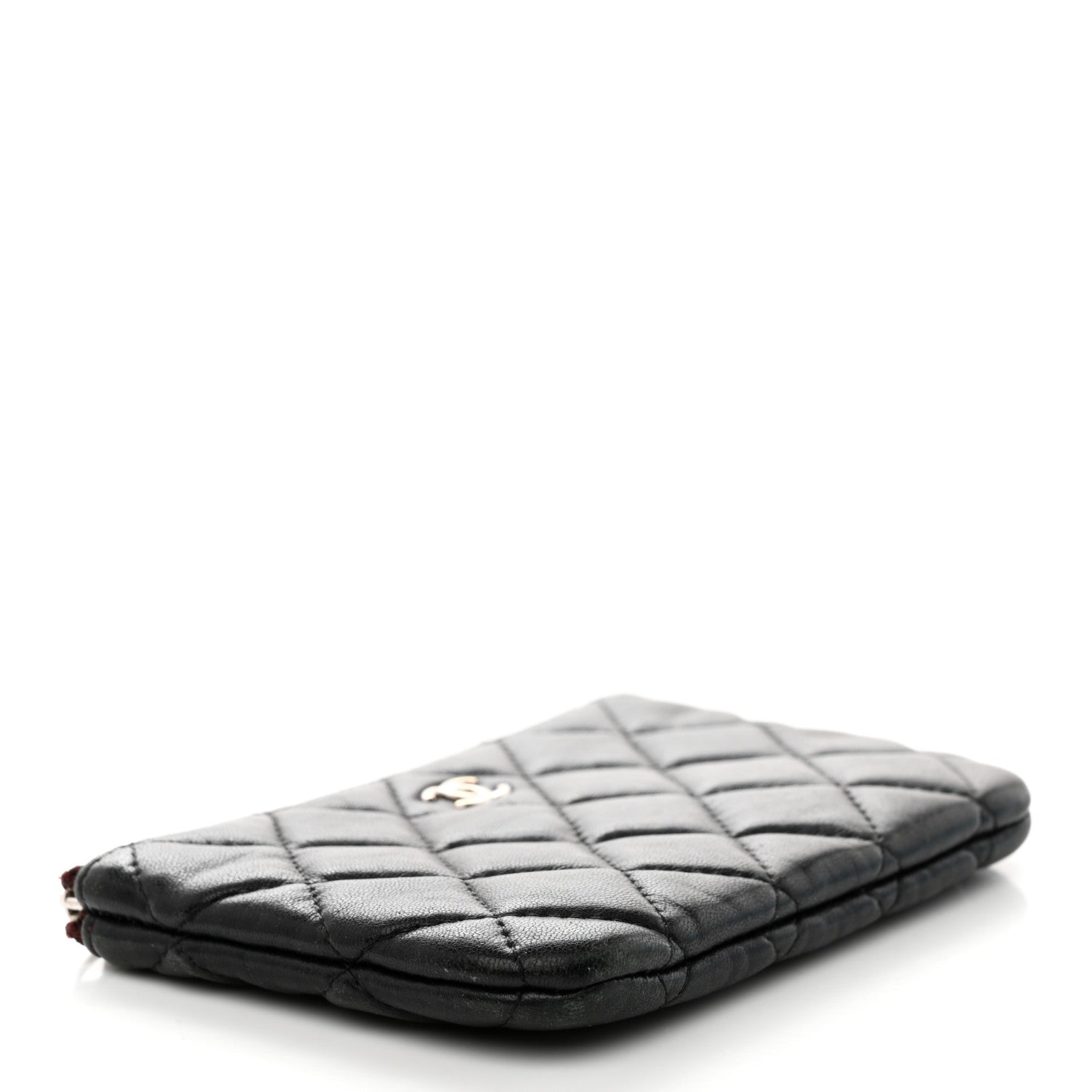 Chanel Lambskin Quilted Small Cosmetic Case Black 4 of 11