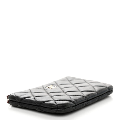 Chanel Lambskin Quilted Small Cosmetic Case Black 4 of 11