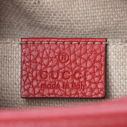 Gucci Pebbled Calfskin Small Soho Disco Bag Vibrant Red 6 of 16