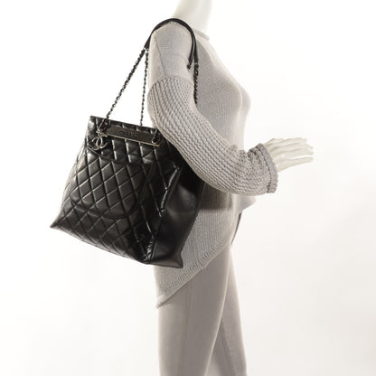 Chanel Lambskin Quilted Trendy CC Shopping Tote Black 2 of 7