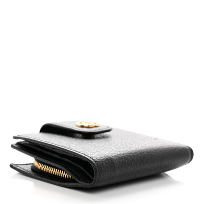 Gucci Dollar Calfskin GG Marmont French Wallet Black 4 of 10