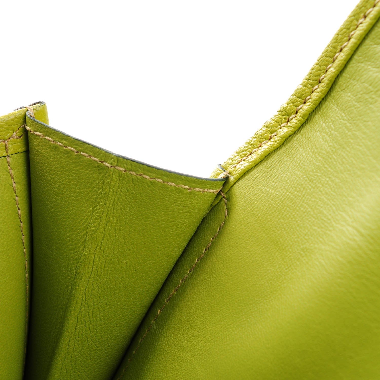 Hermes Chevre de Coromandel Jige 29 Clutch Vert Anis 7 of 8