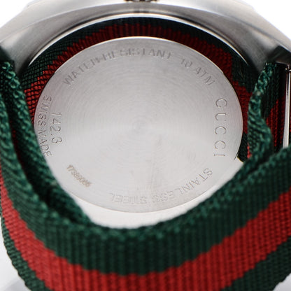 Gucci Stainless Steel Nylon 41mm GG2570 Quartz Watch Black 7 of 8