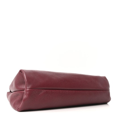 Gucci Grained Calfskin Softbit Maxi Shoulder Bag Rosso Ancora Red 8 of 10